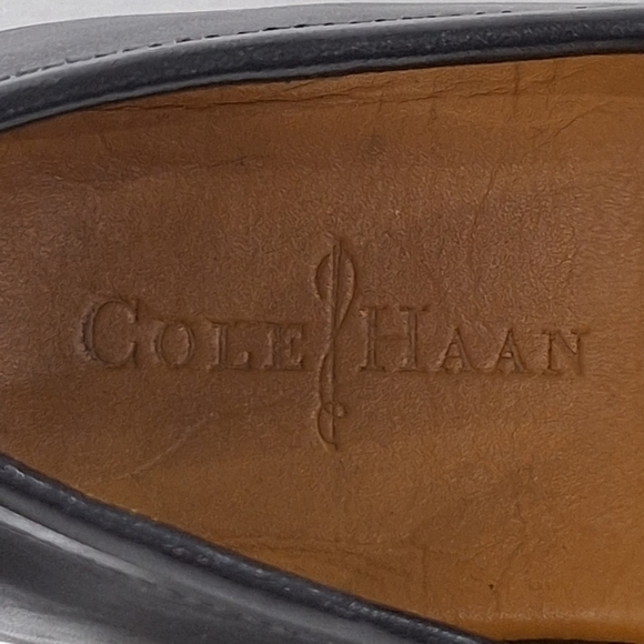 Cole Haan Men's Black Buckle Leather Careerwear Preppy Slip On Loafers Size 8.5 - Picture 8 of 13